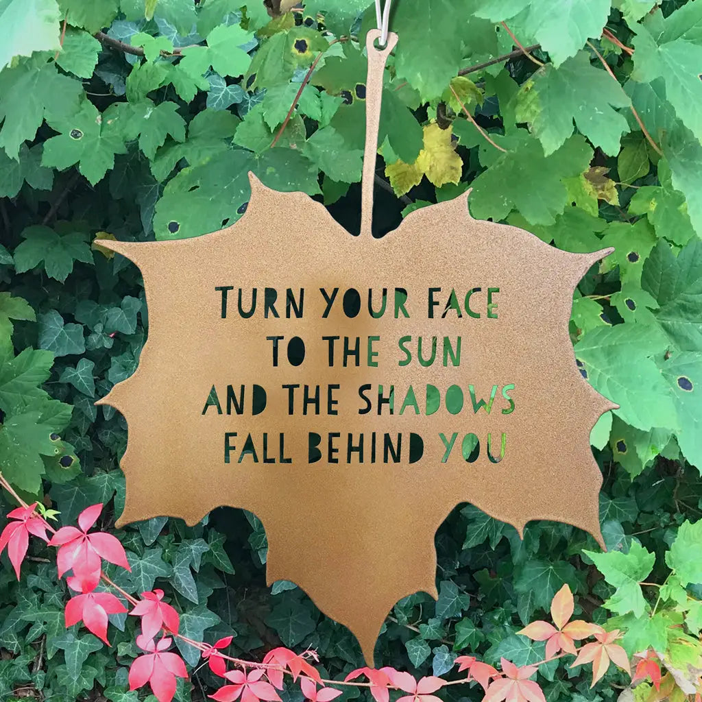 Leaf Quote -Garden Decoration