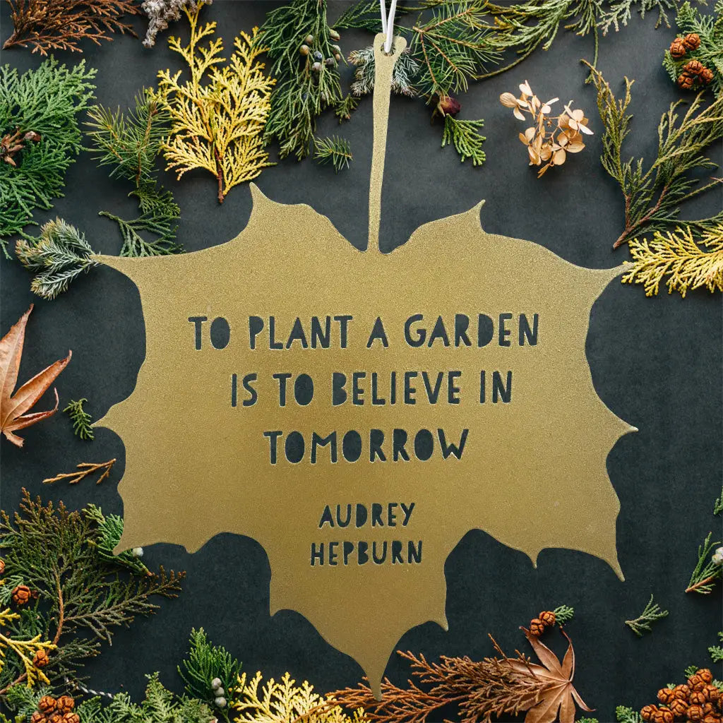 Leaf Quote -Garden Decoration