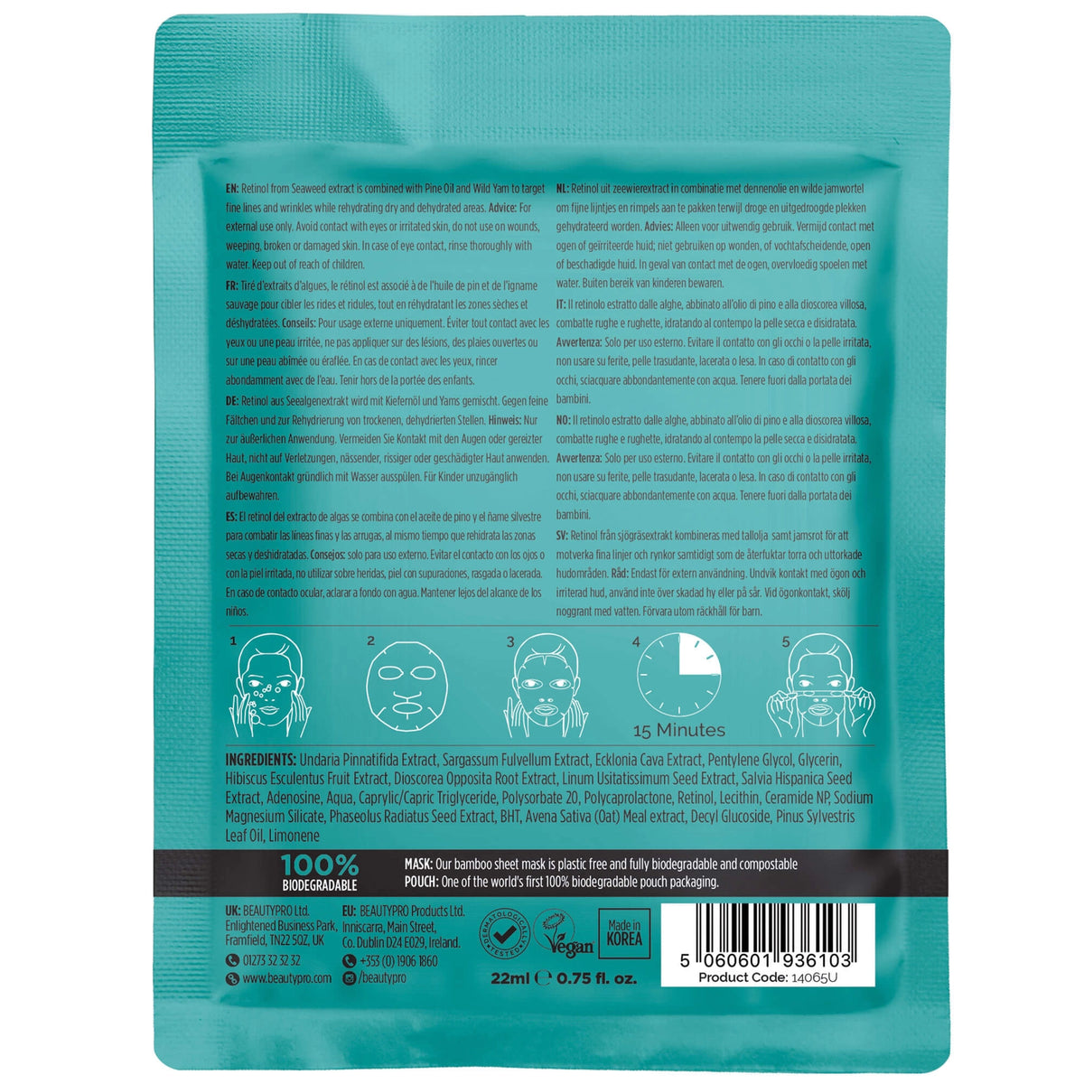 Retinol Renewing Sheet Face Mask