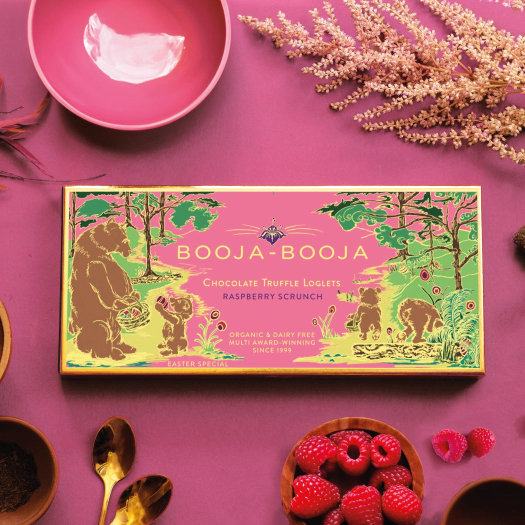 Raspberry Scrunch Chocolate Truffle Loglets