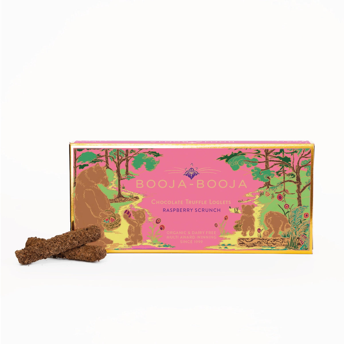 Raspberry Scrunch Chocolate Truffle Loglets