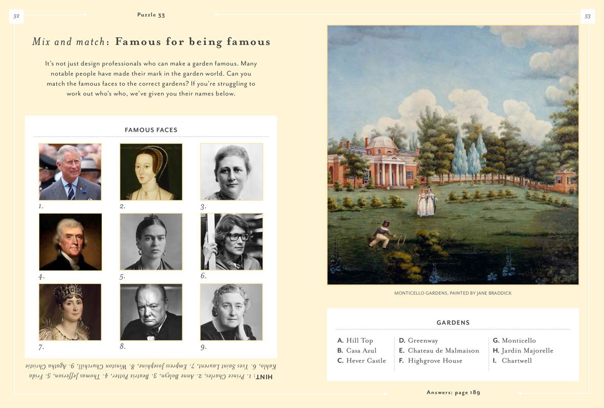 RHS Puzzles & Quiz for Gardeners