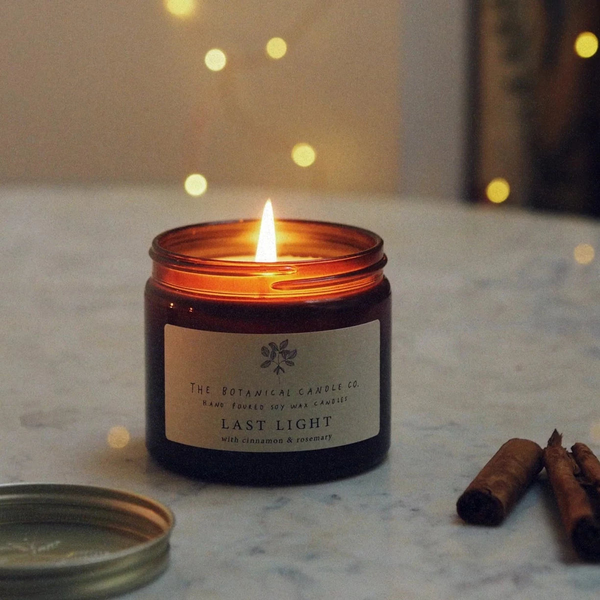 Last Light cinnamon and rosemary botanical candle 120ml