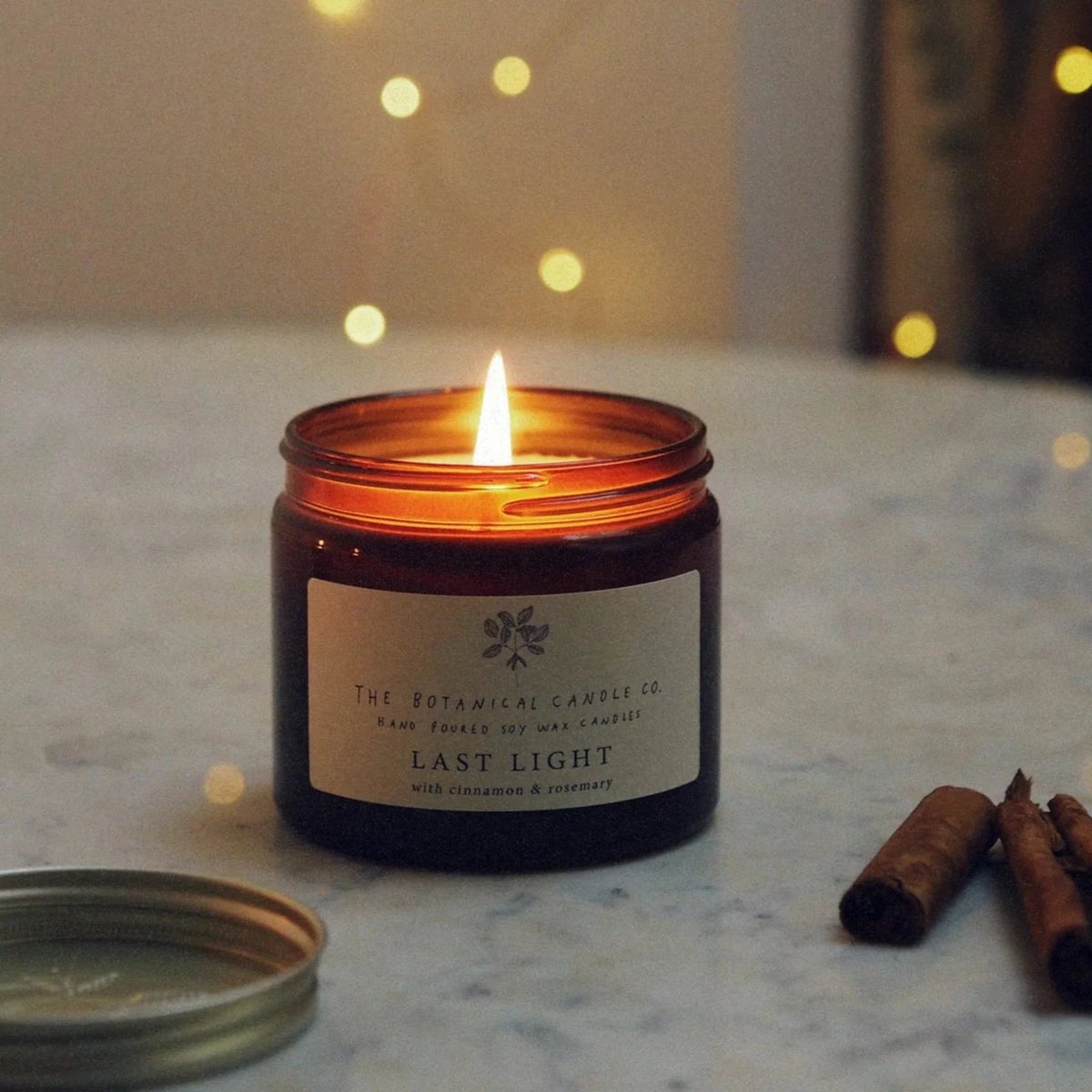 Last Light cinnamon and rosemary botanical candle 120ml