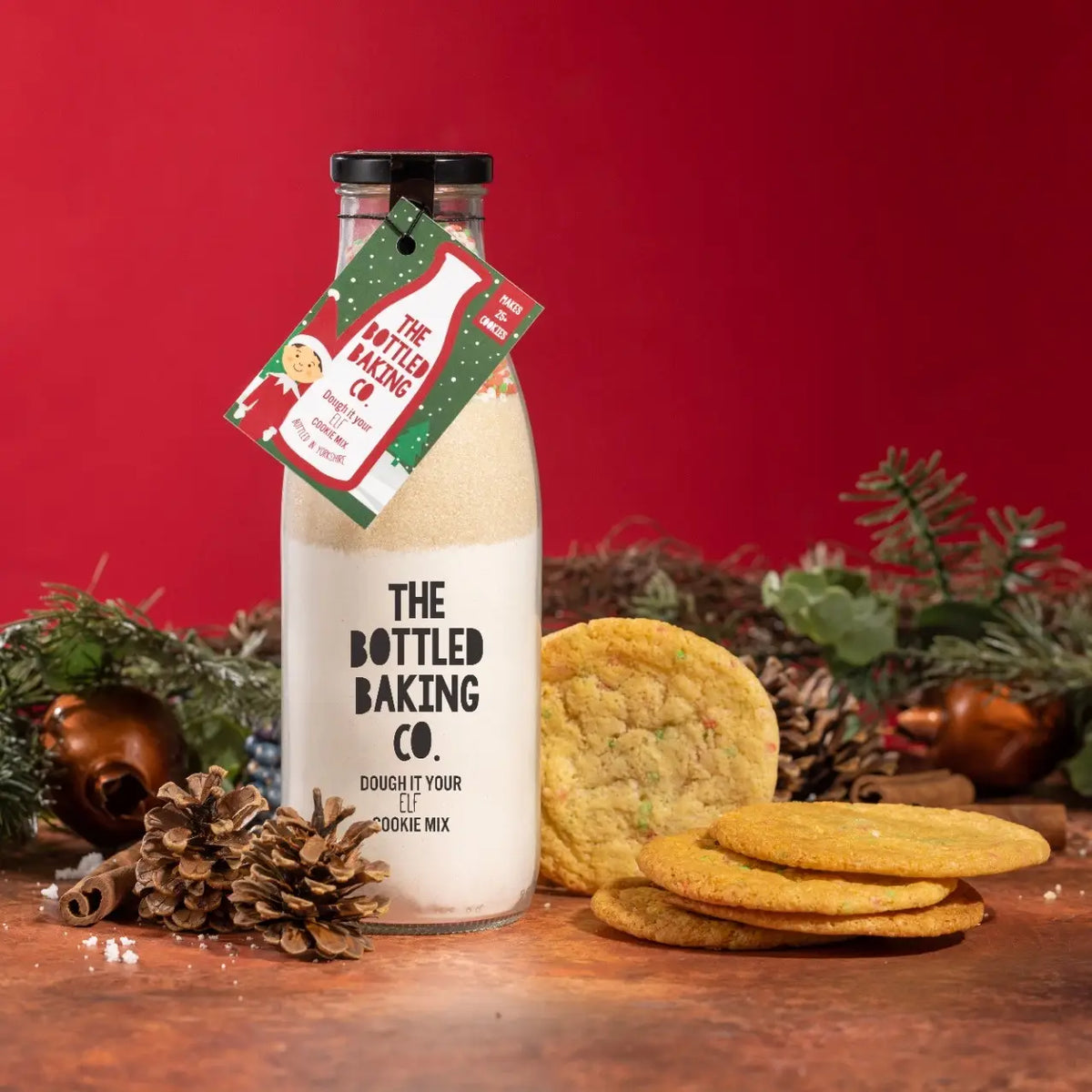 Elf Cookies Bottle Baking kit