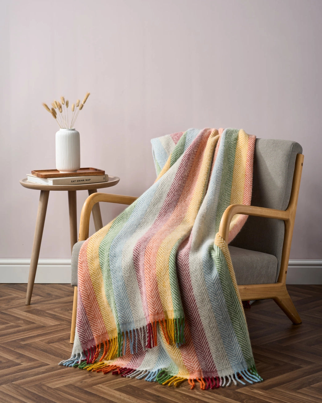 Rainbow Stripe British Blanket
