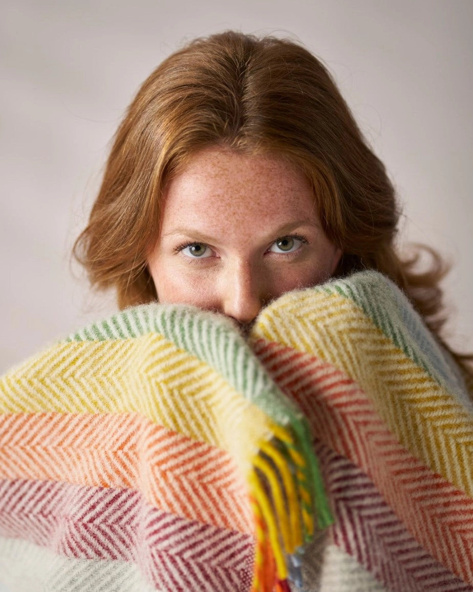 Rainbow Stripe British Blanket