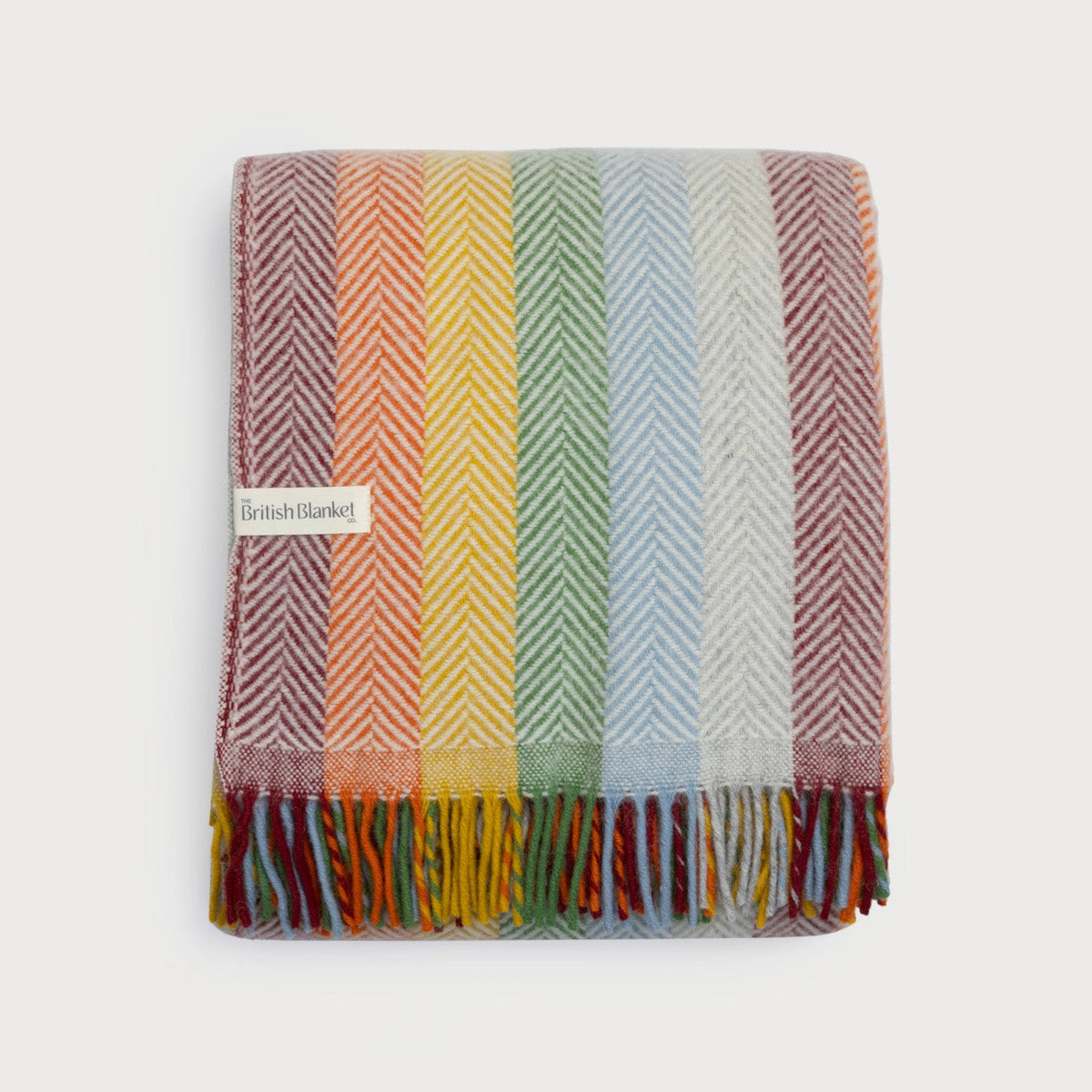 Rainbow Stripe British Blanket
