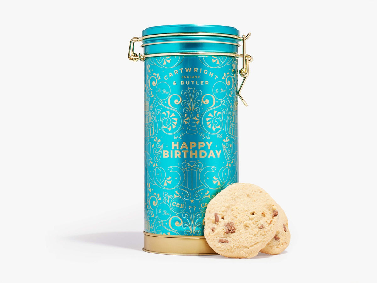Musical Happy Birthday Biscuit Tin