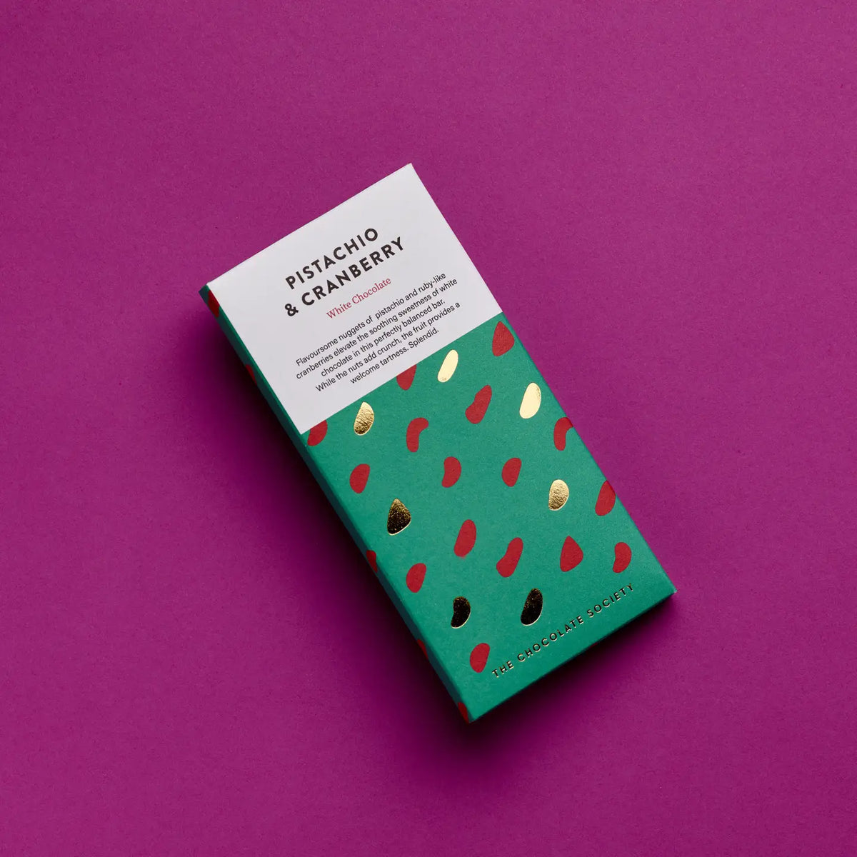 Pistachio &amp; Cranberry Chocolate Bar