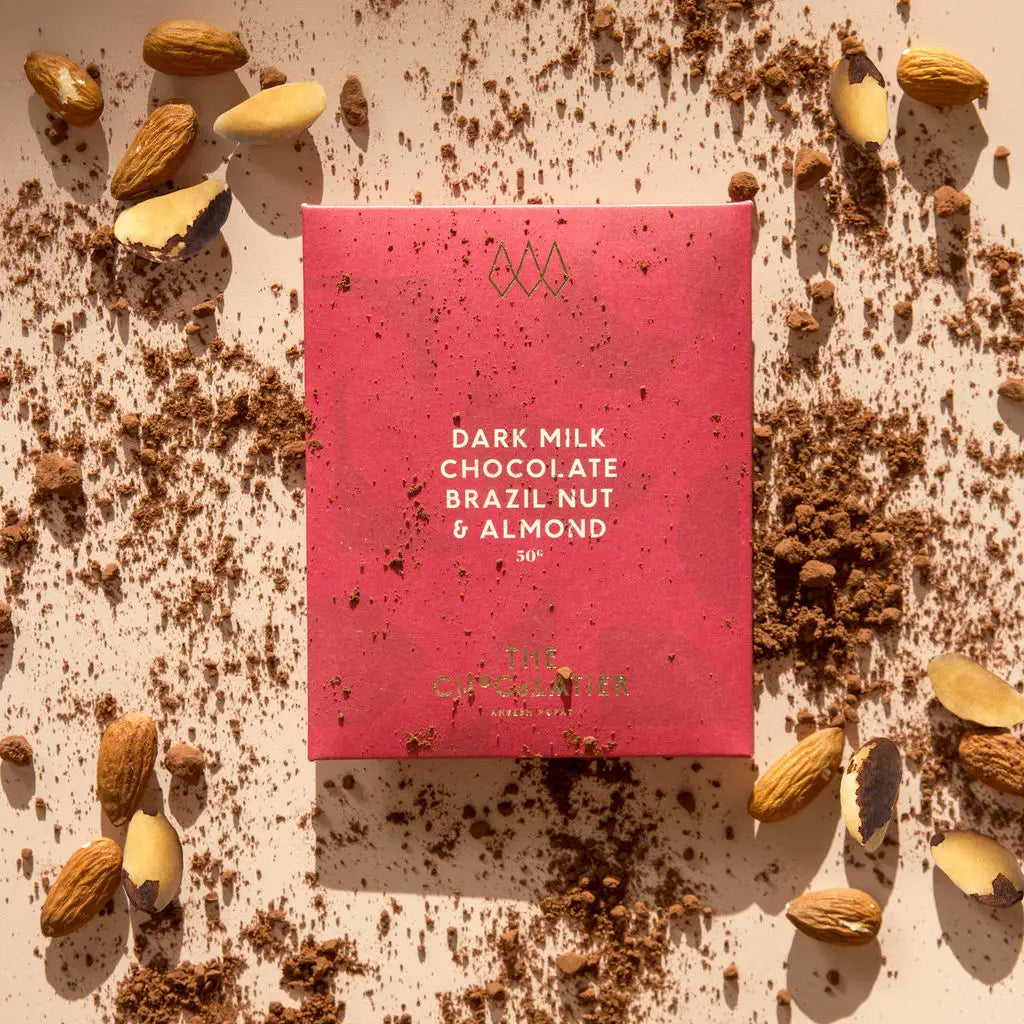Brazil Nut &amp; Almond Dark Milk Chocolate Bar