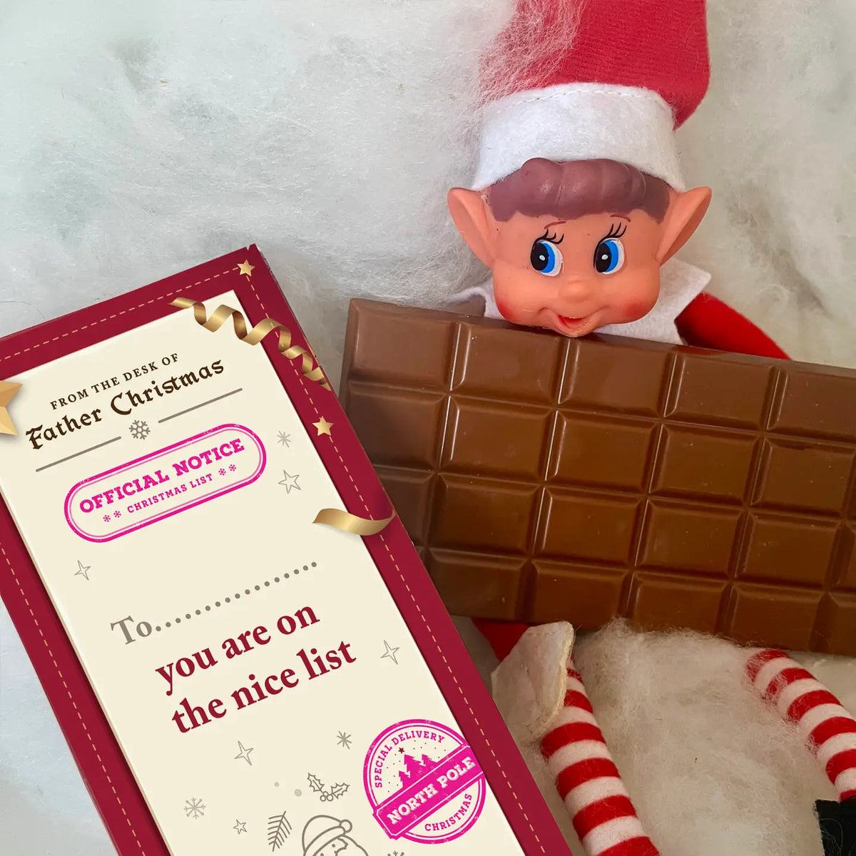 You&#39;re On the Nice List Choc Bar