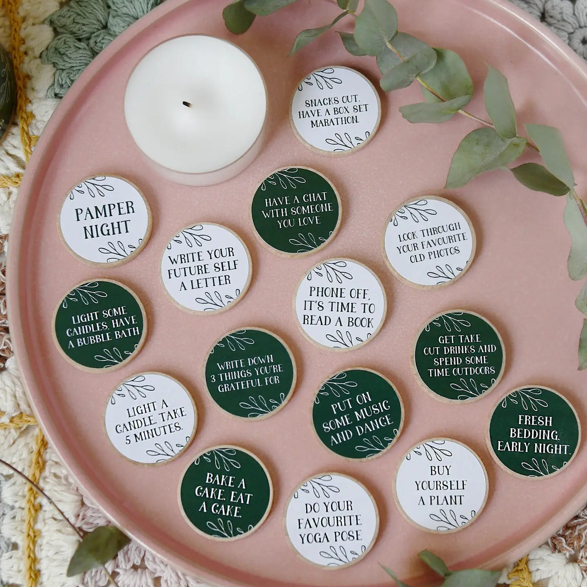 Self Care Ideas Token Jar