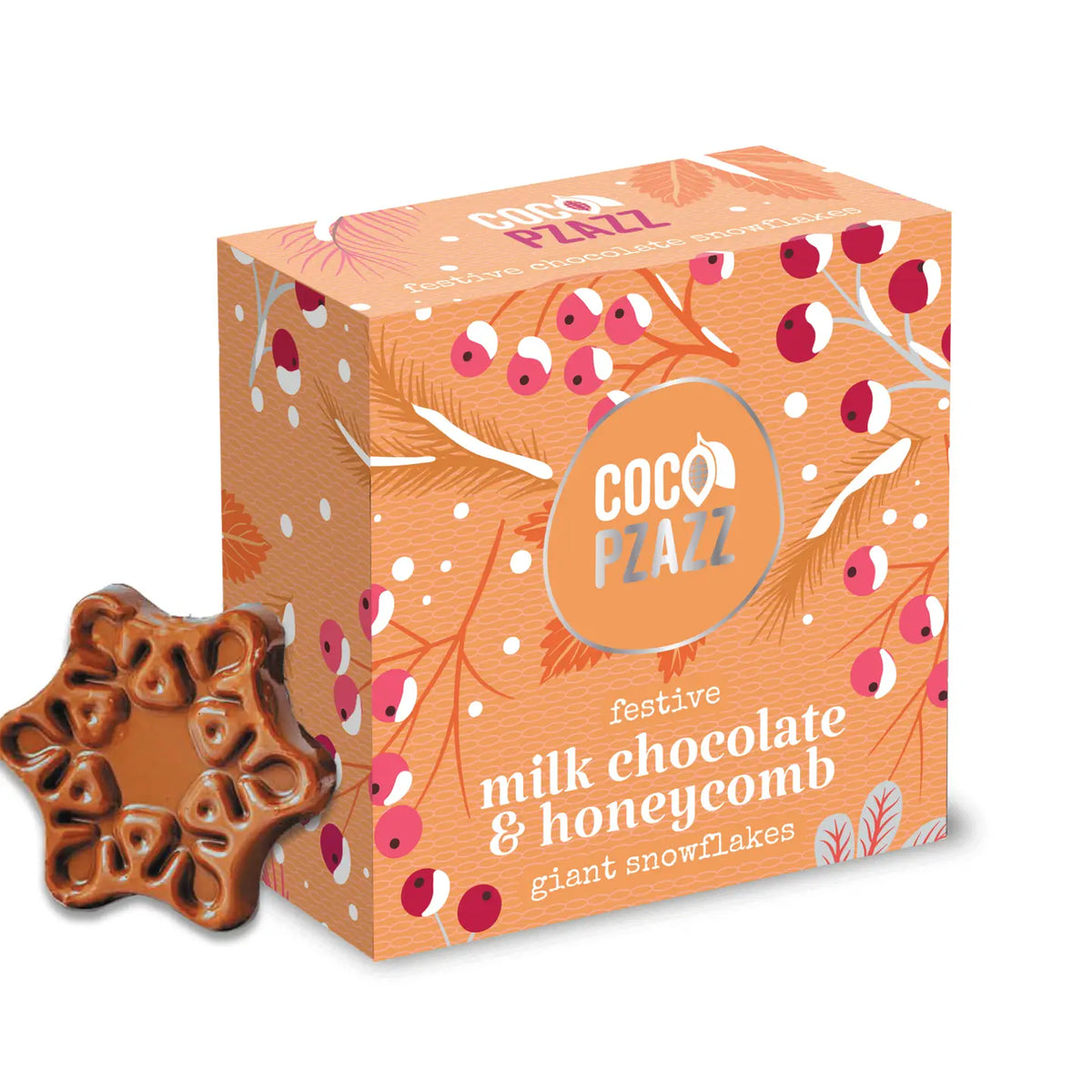 Honeycomb Milk Chocolate Snowflakes