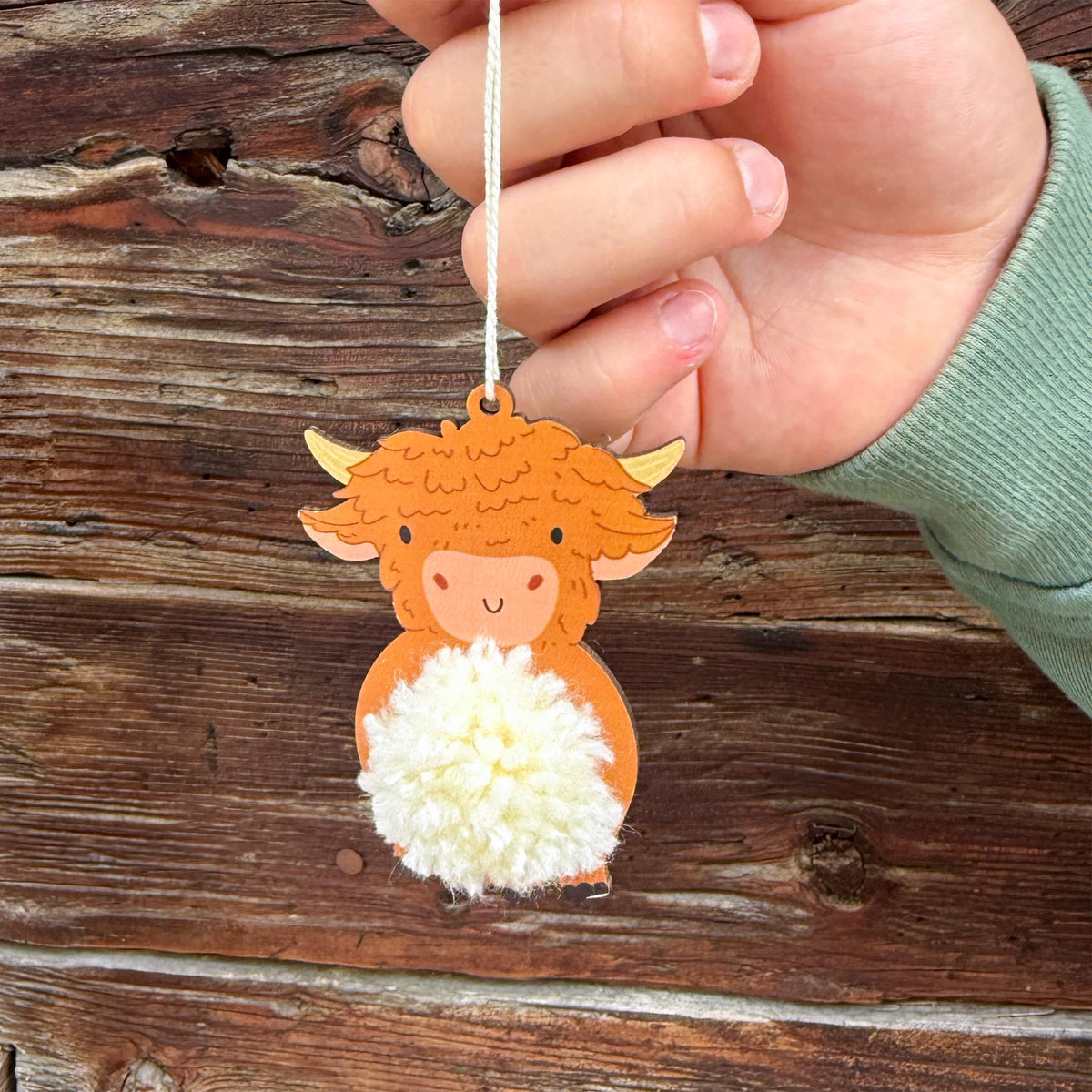 Make a Highland Cow Pom Pom