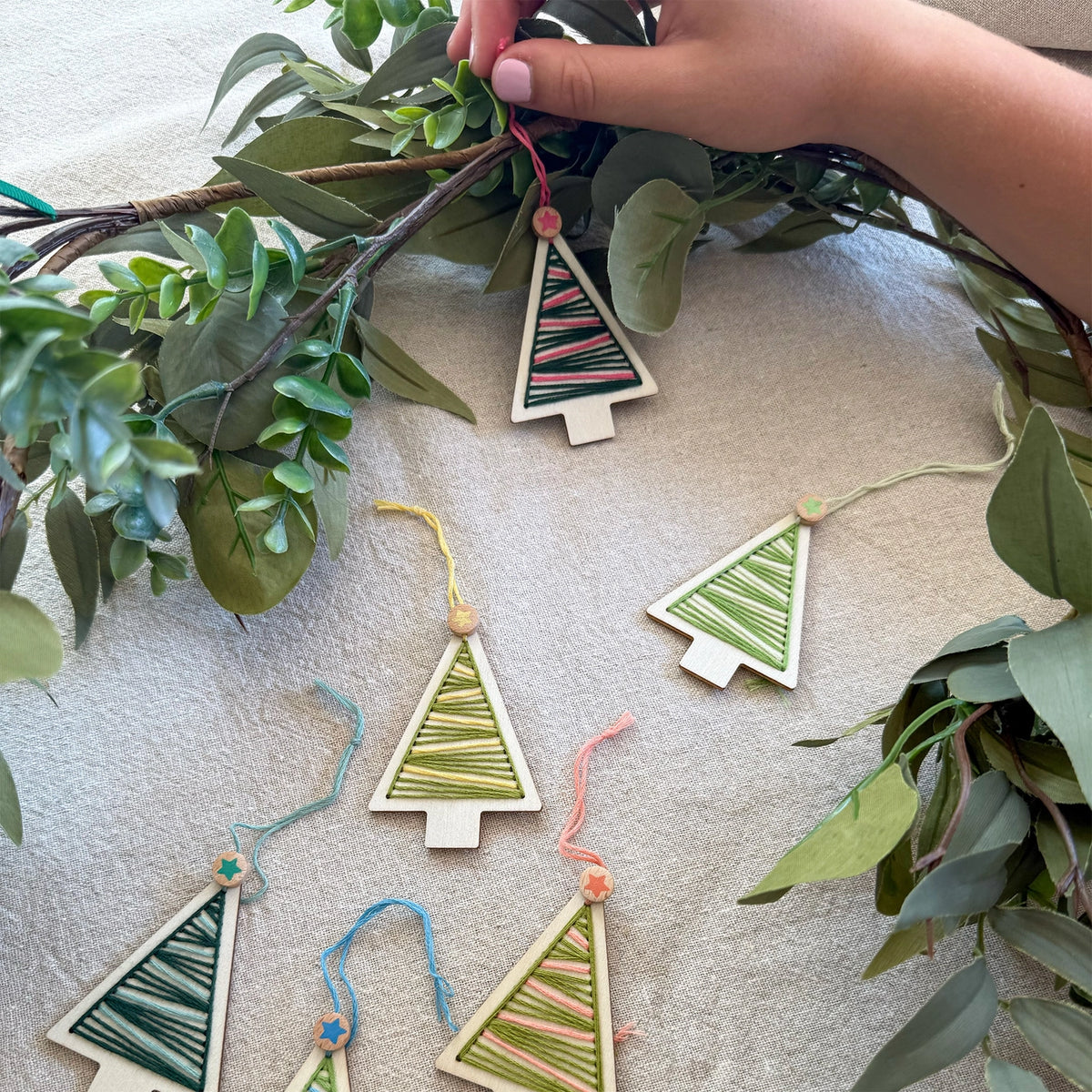 Make Stitch Tree Decorations