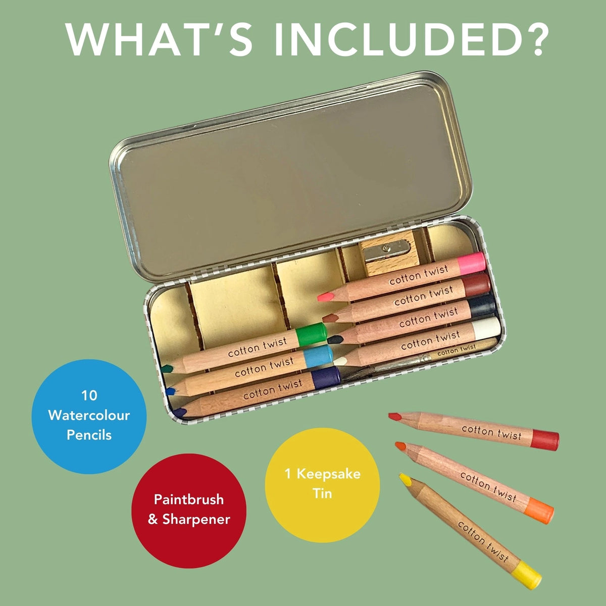 Jumbo Watercolour Pencil Tin