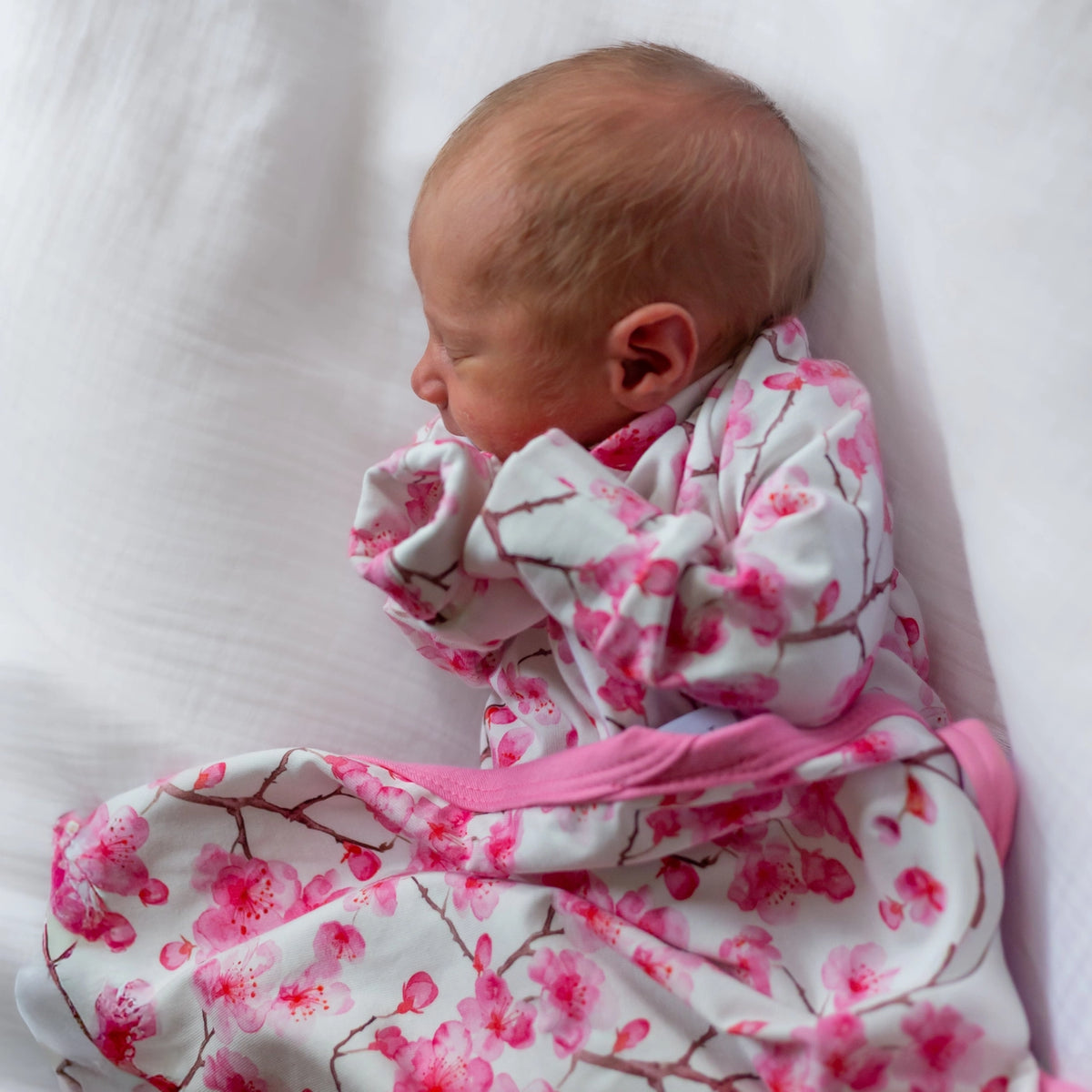 Baby Sleepsuit- Cherry Blossom