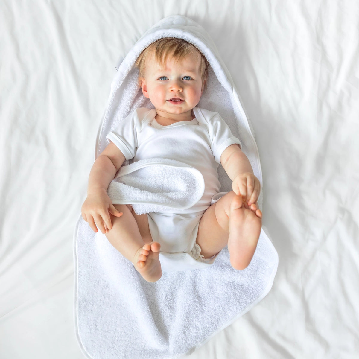 Baby Grey Hooded Towel