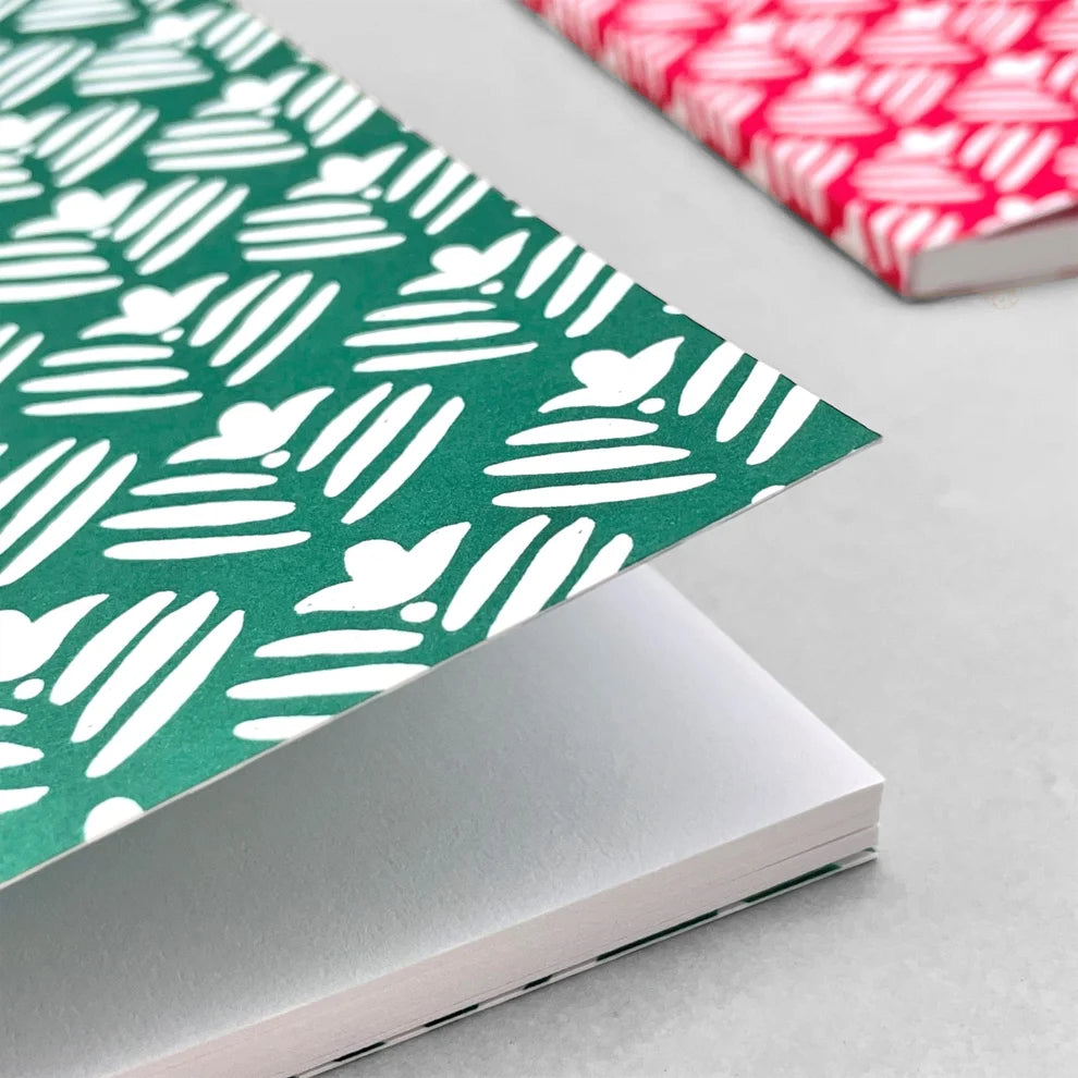 Green Flower Notebook