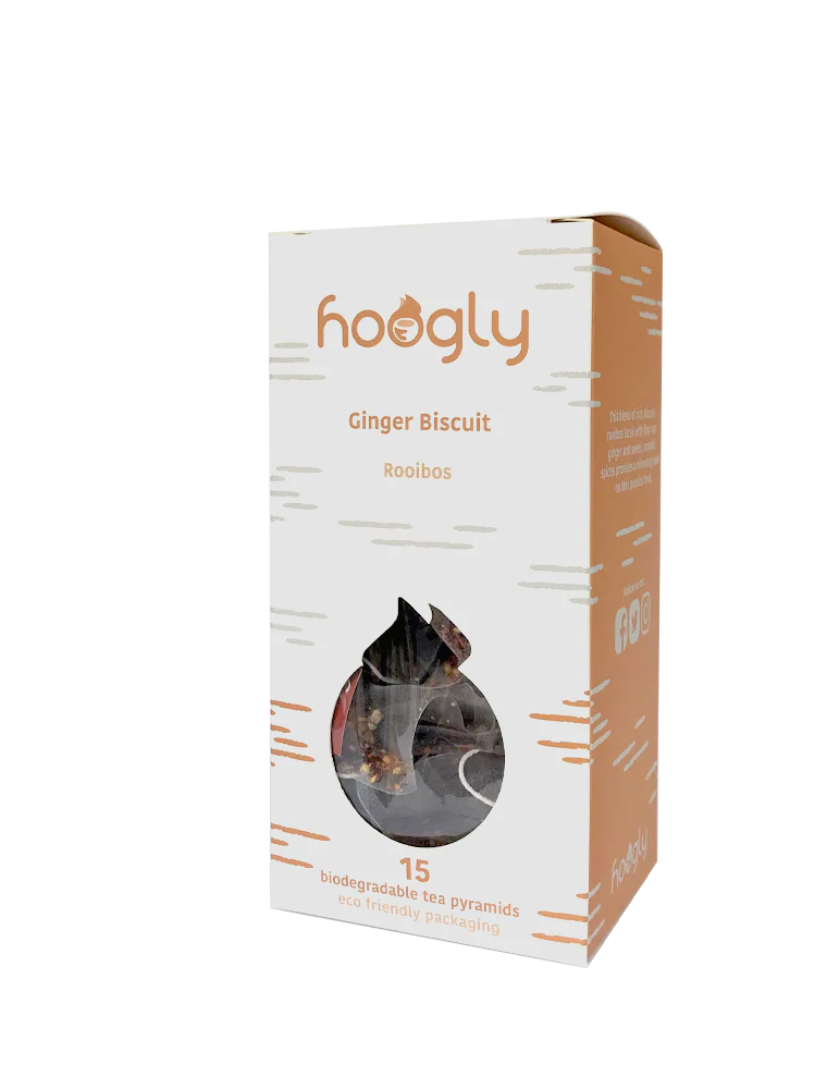 Optional extra ginger biscuit tea wholeleaf pyramids by Hoogly