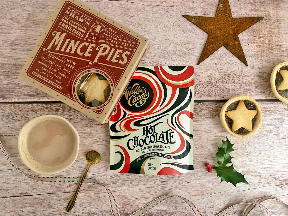 Hot Chocolate &amp; Mince Pies (vegan)