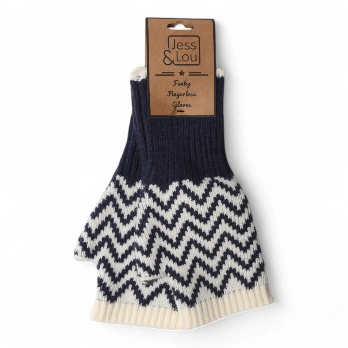 Herringbone Fingerless Gloves