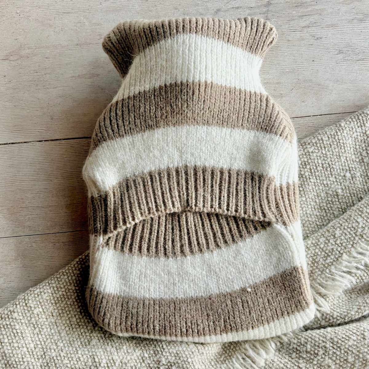 Mini Striped Hot Water Bottle