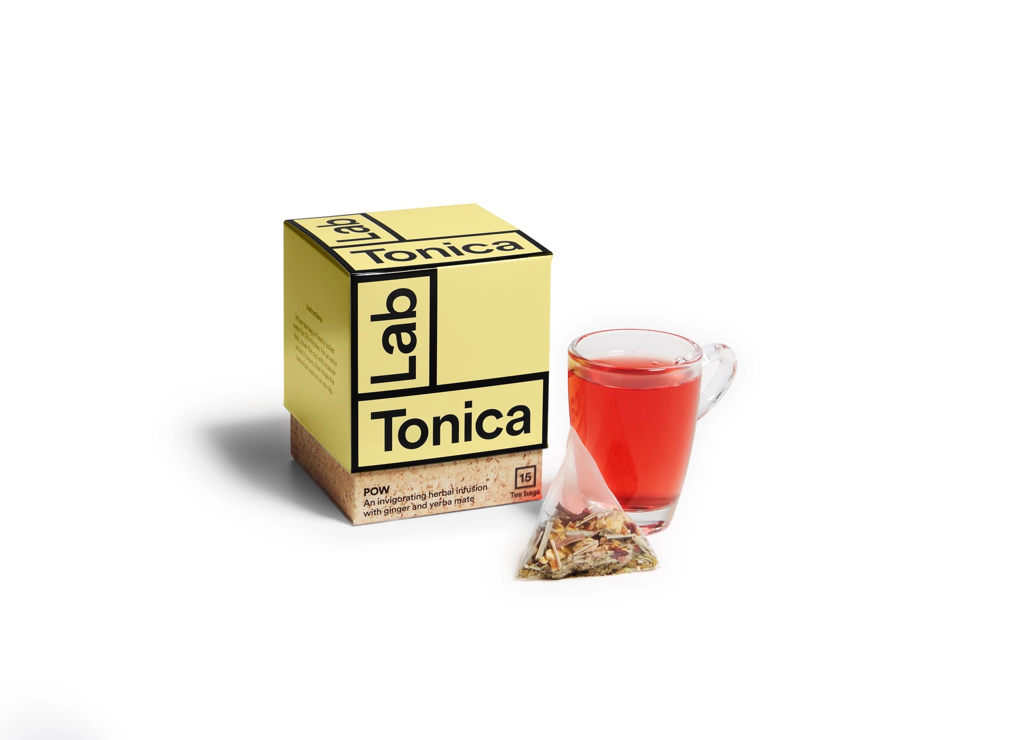Energising herbal tea with ginger