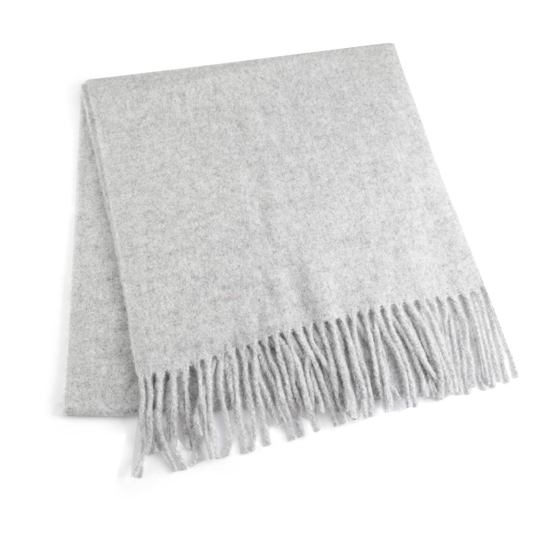 Sky Blue Fringed Scarf