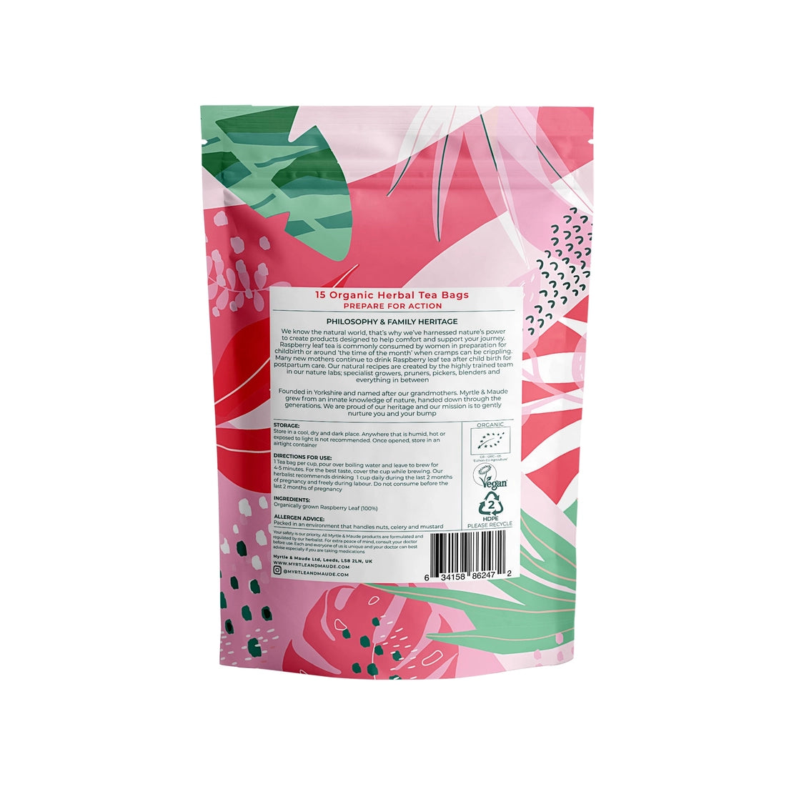 Raspberry Leaf (Labour + Post Partum) Tea