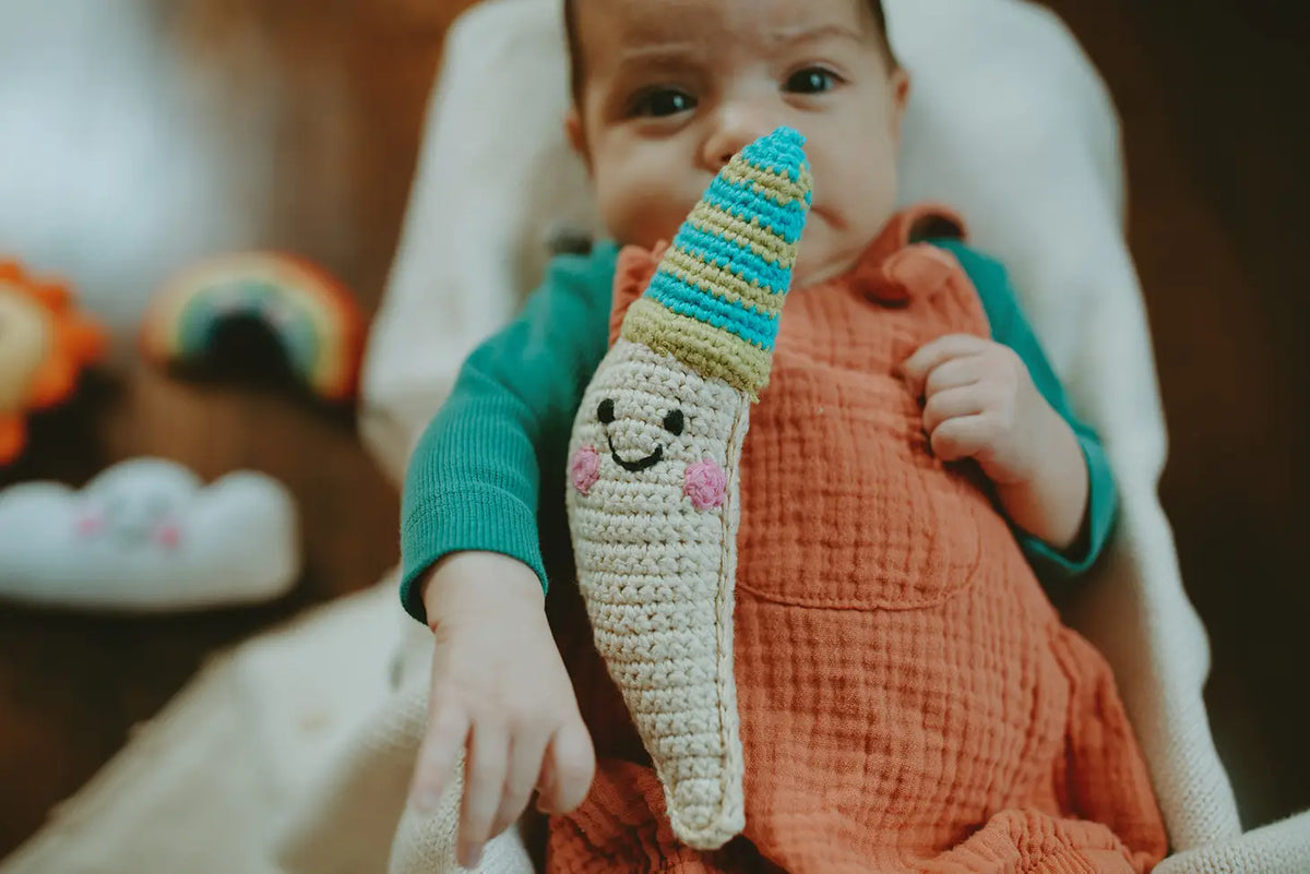 Baby Rattle - Friendly Moon