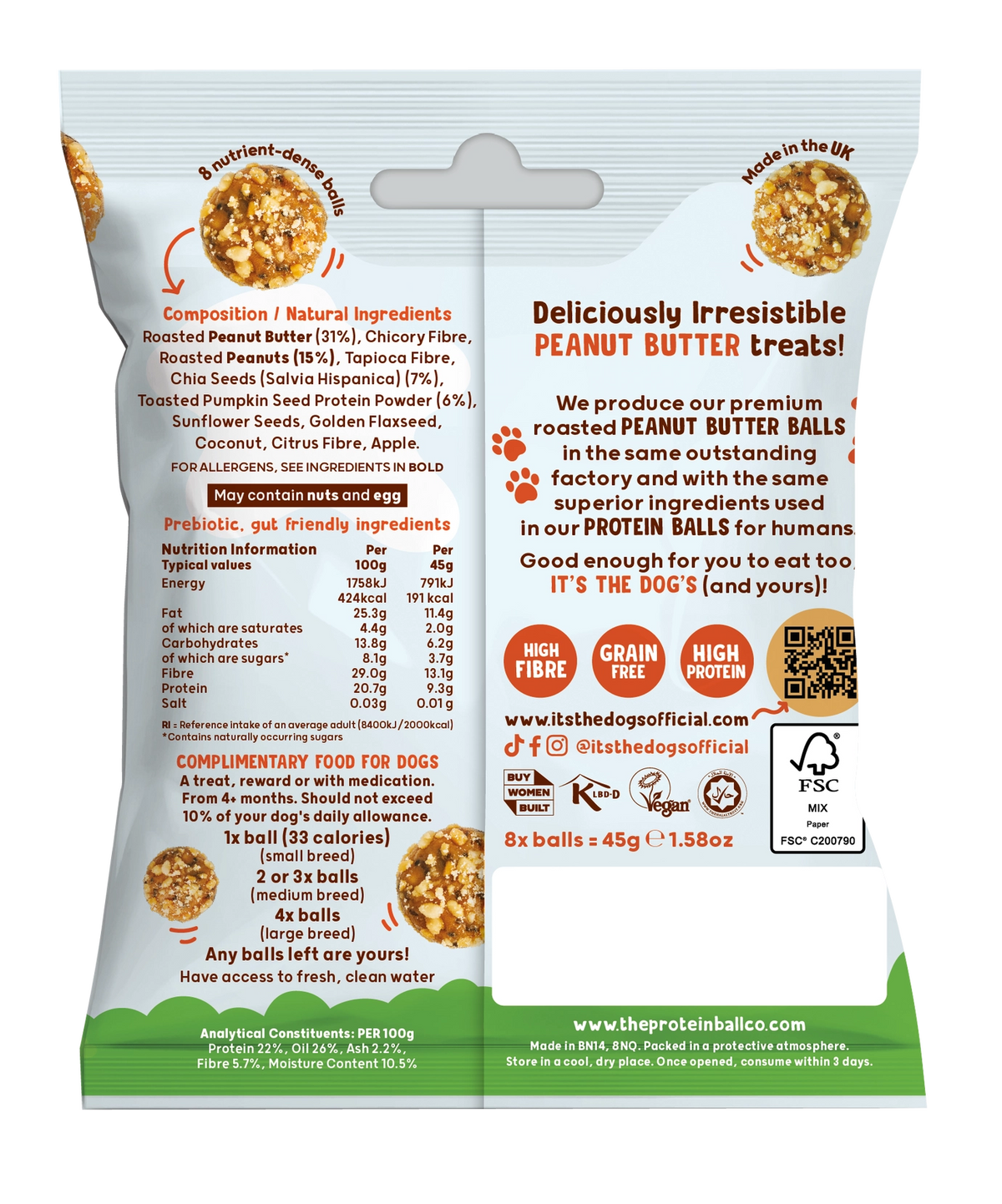 Dog Treats - Peanut Butter Balls