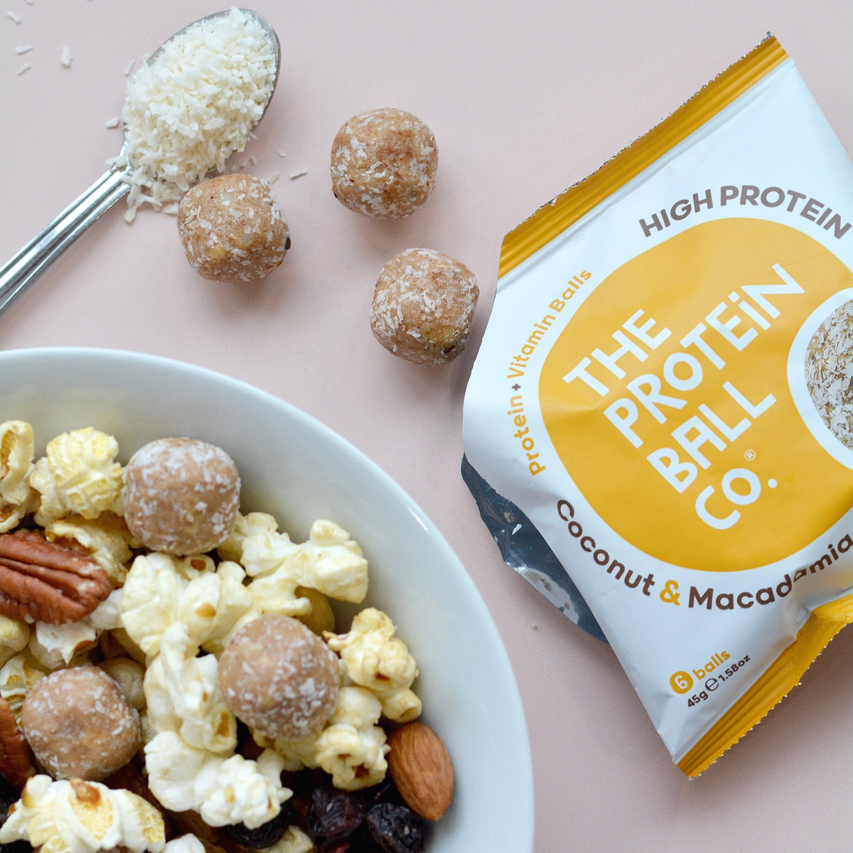 Coconut & Macadamia Protein Balls