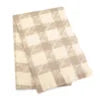 Cream &amp; Grey Checked Scarf