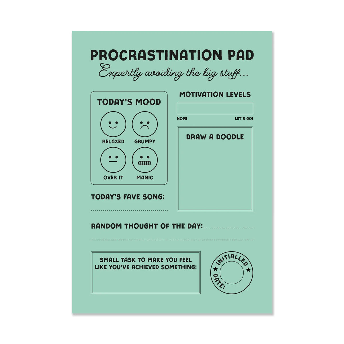 Procrastination Notepad