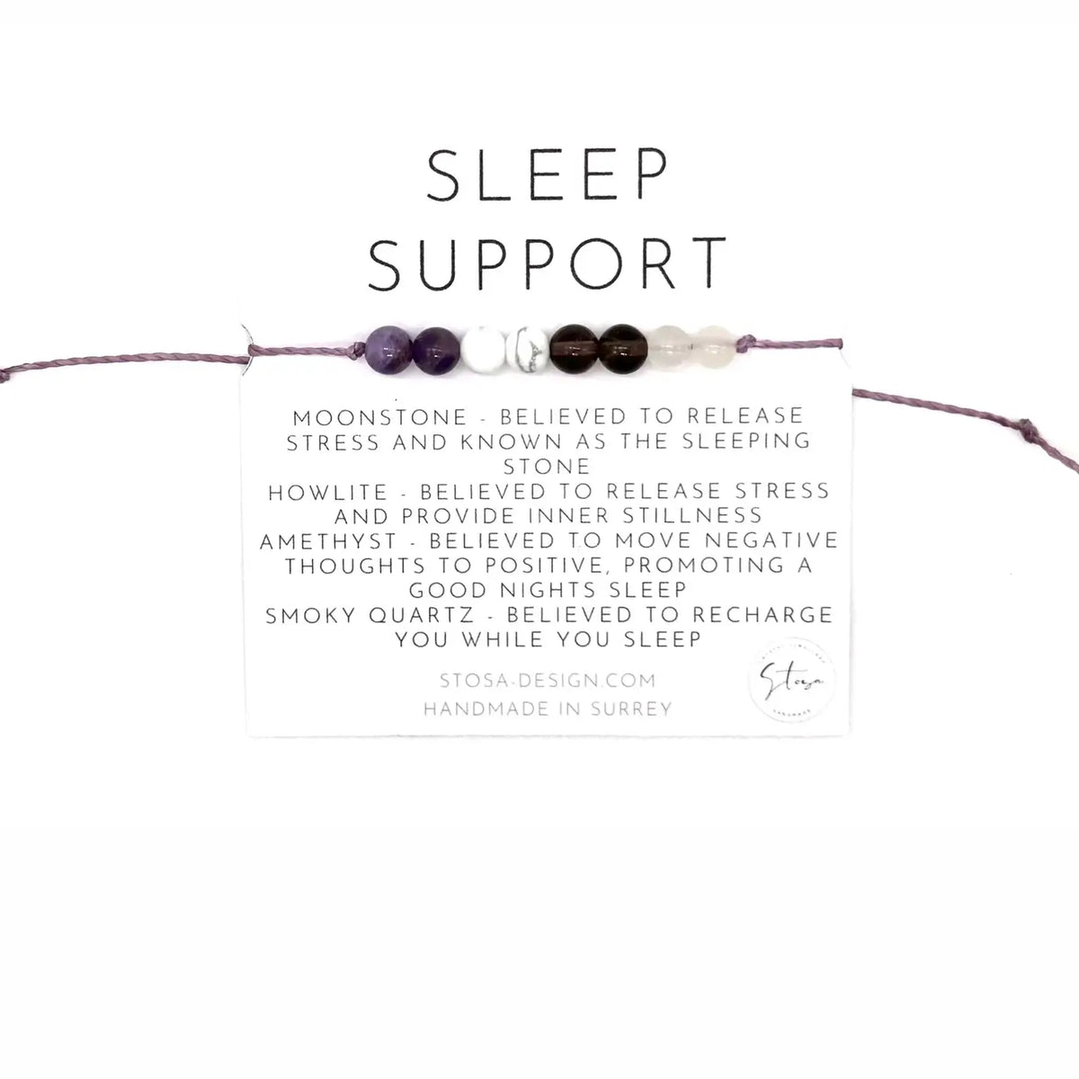 Sleep Support Crystal Bracelet