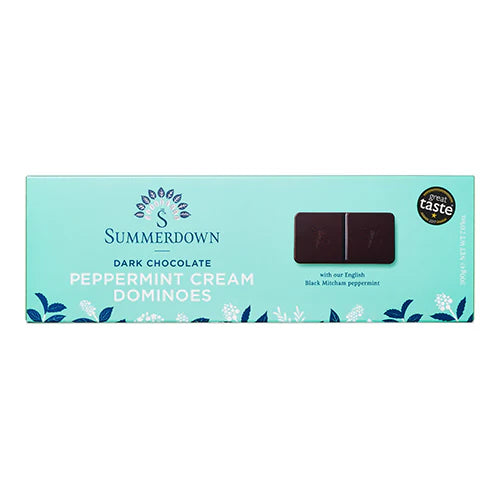 Dark Chocolate Peppermint Cream Dominoes