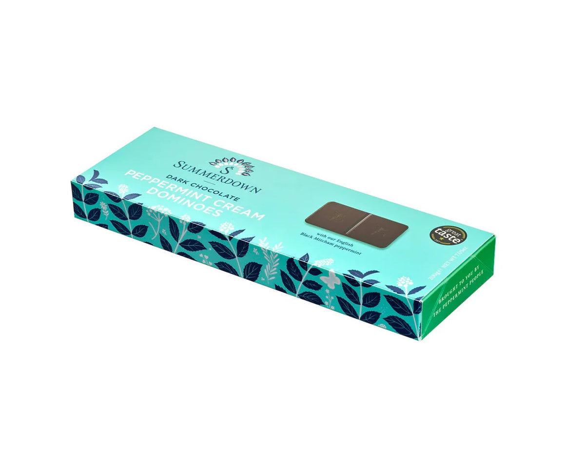 Dark Chocolate Peppermint Cream Dominoes