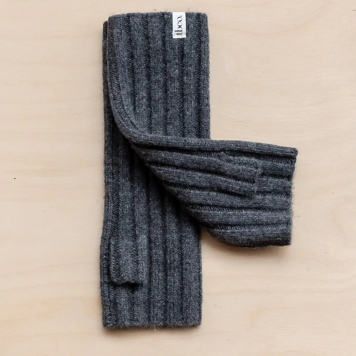 Cashmere Wrist Warmers - Charcoal