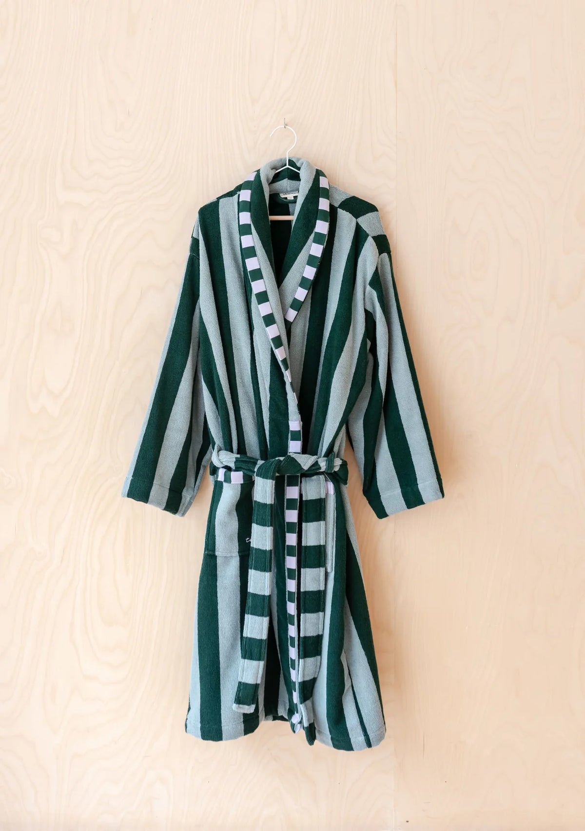 Green Stripe Dressing Gown