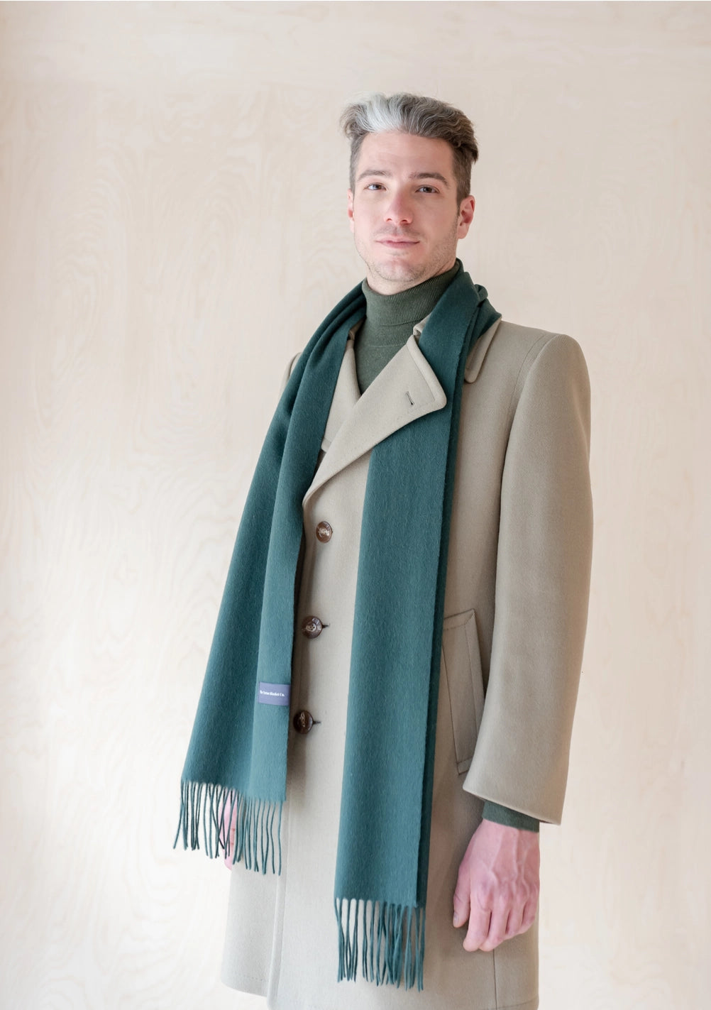 Lambswool Scarf - Forest