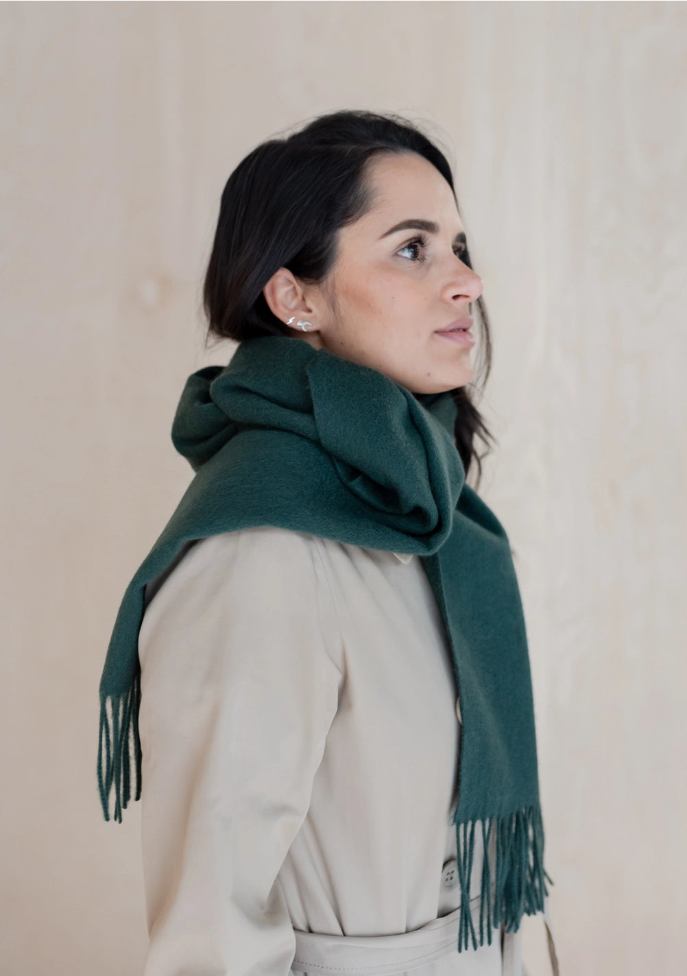 Lambswool Scarf - Forest