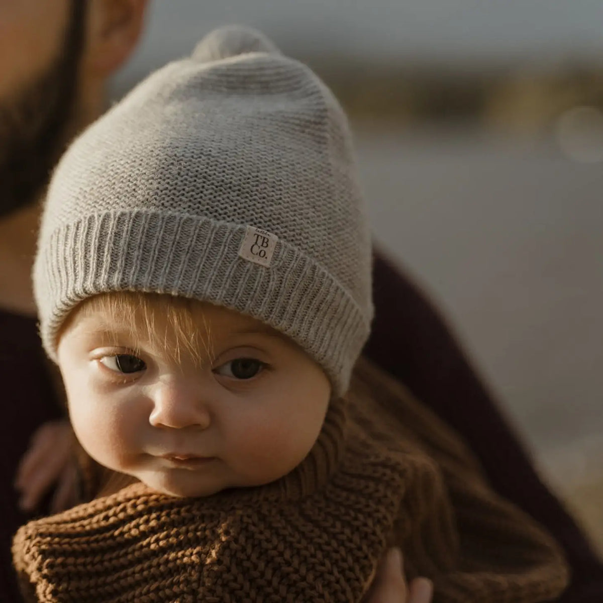 Baby Merino Beanie - Rose