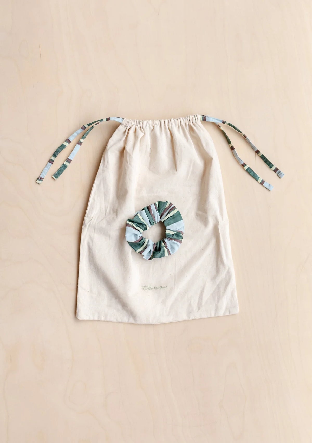 Green Stripe Cotton Ladies Pyjamas