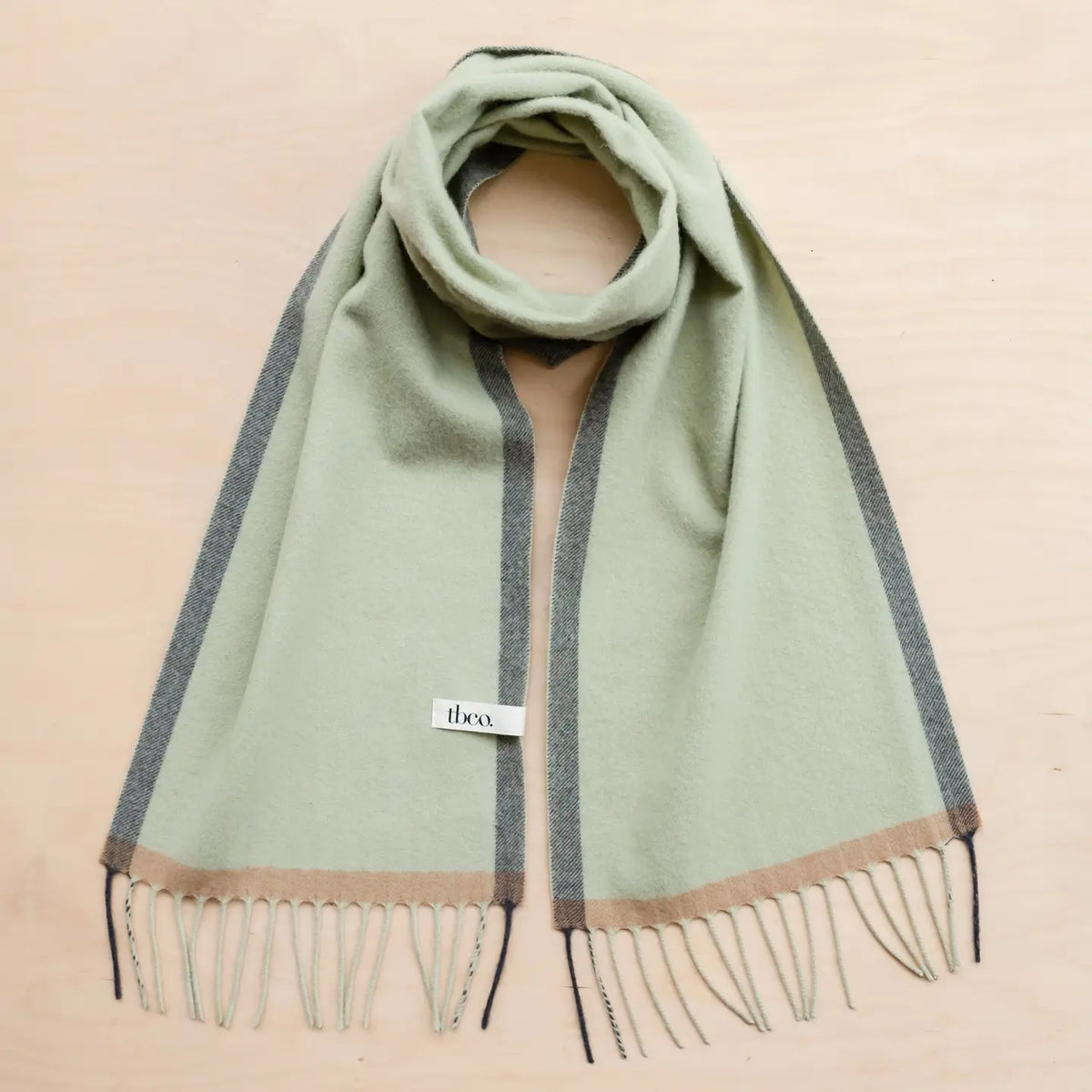 Cashmere &amp; Merino Scarf in Green