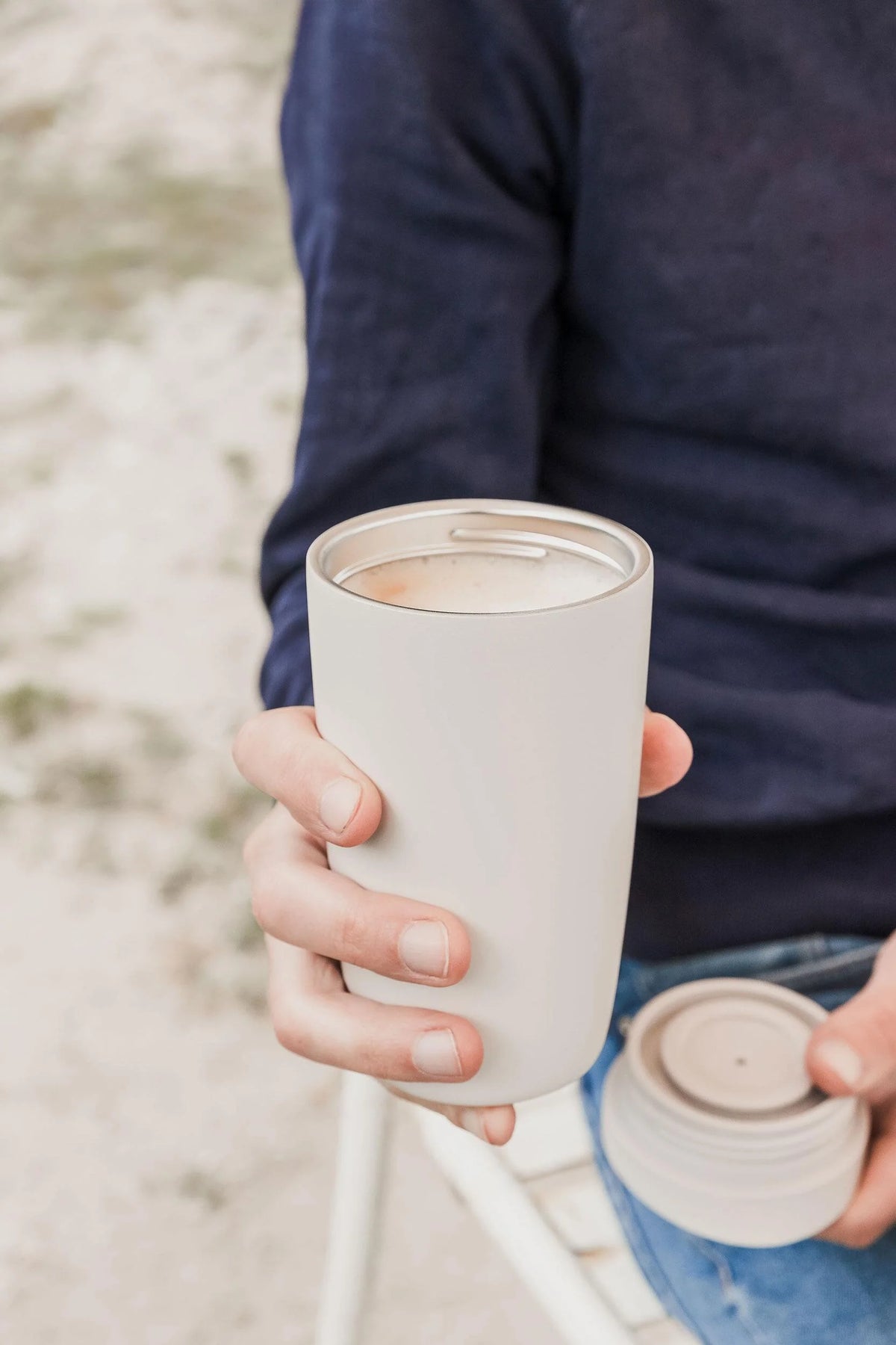 Travel Cup - stone white