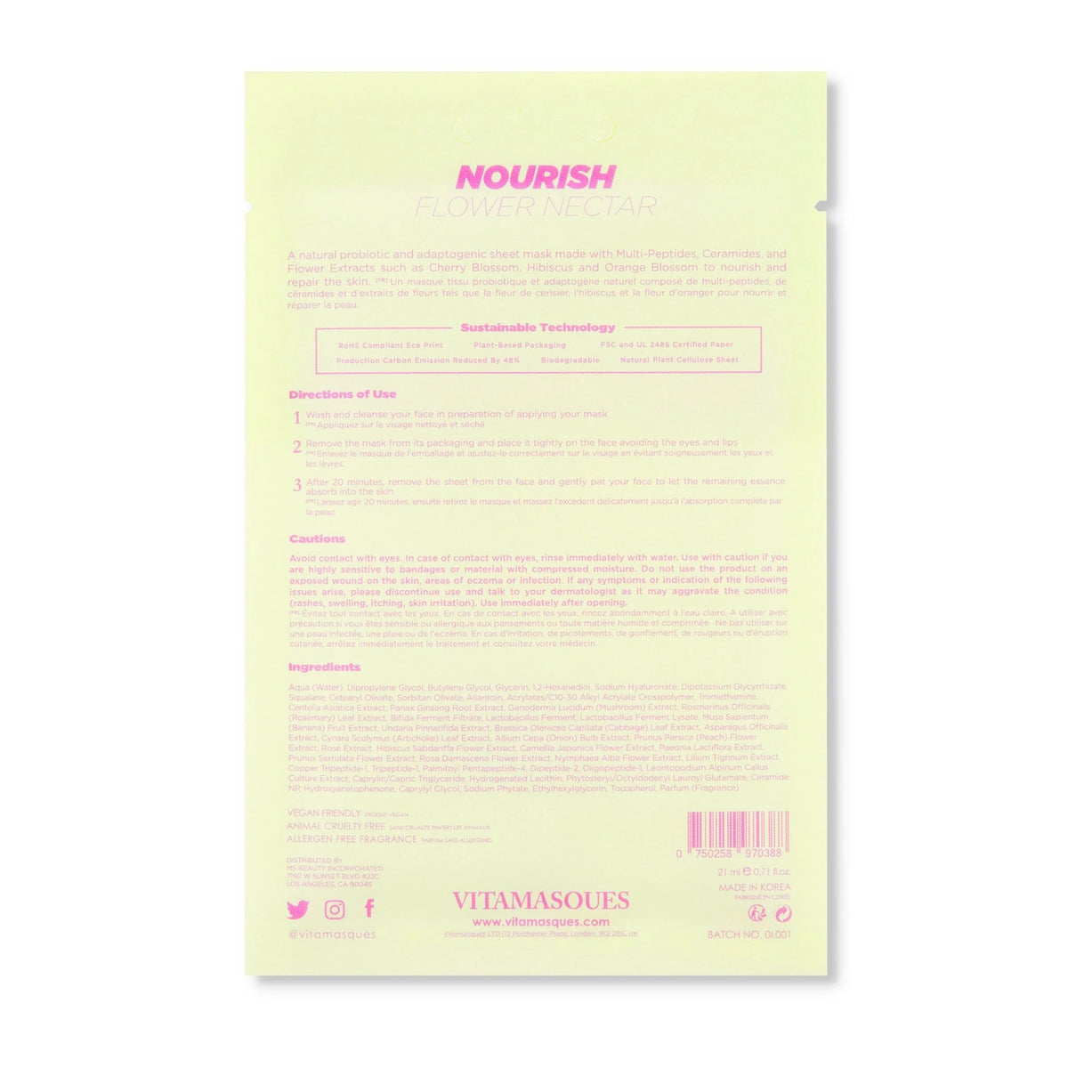Nourish Face Sheet Mask