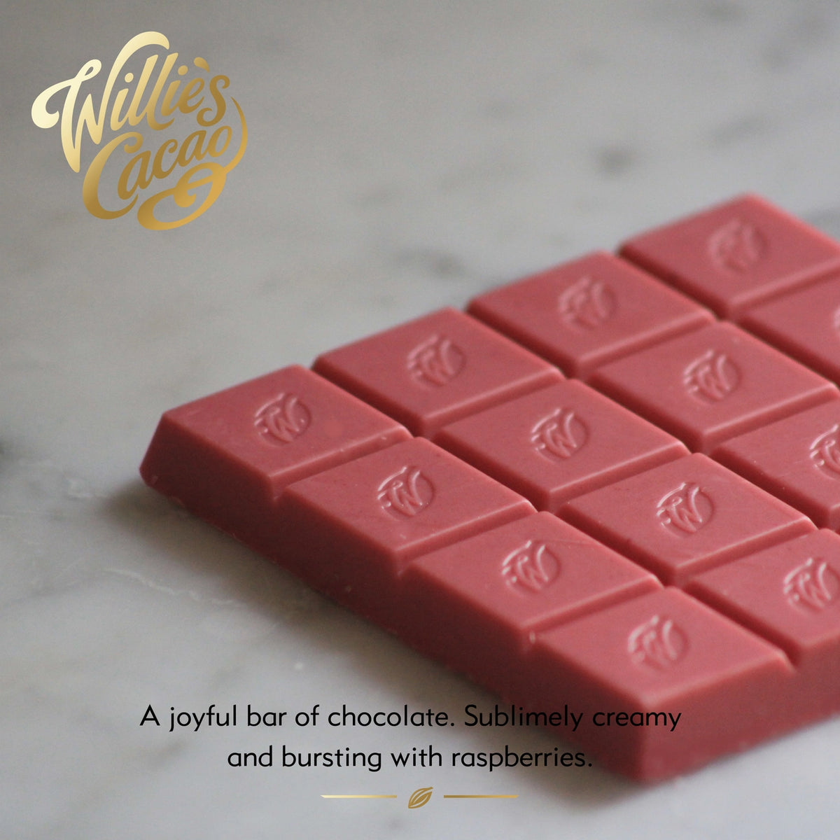 Raspberries & Cream Chocolate Bar