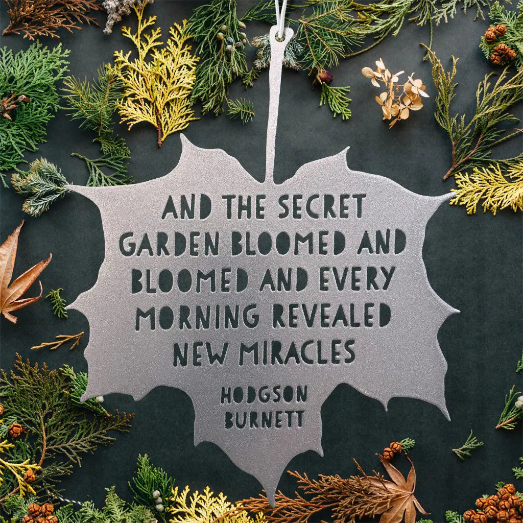 Leaf Quote -Garden Decoration